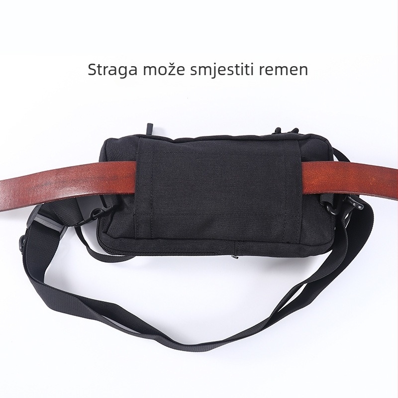 Unisex pojasna torba za outdoor sportove, veliki kapacitet, prostor za telefon, poliester