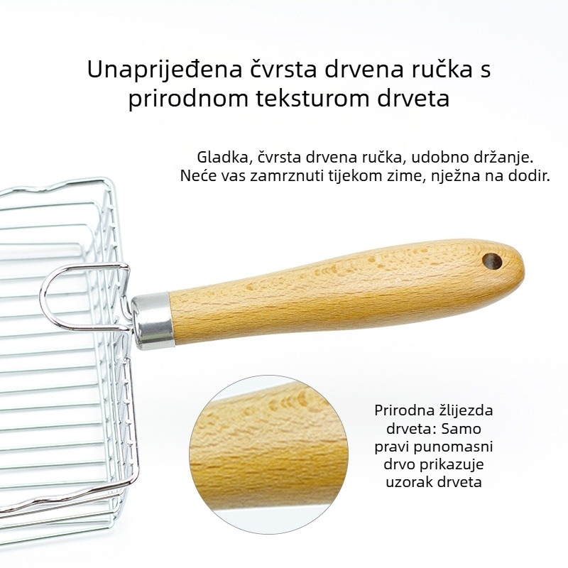 Metalna kašika za mačji pijesak; kompatibilna s bentonitom, tofijom i miješanim pijeskom; nije uvezeno; bez privatne oznake