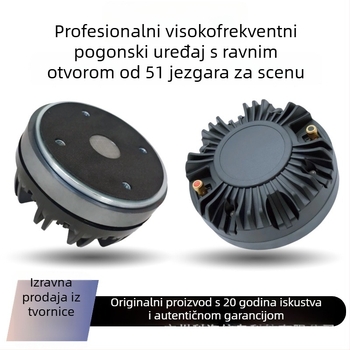 Aooboe visokotonski pogon s plosnim otvorom roga, vanjski magnetski krug, diafragma od čistog titanija, namijenjeno zvučnicima