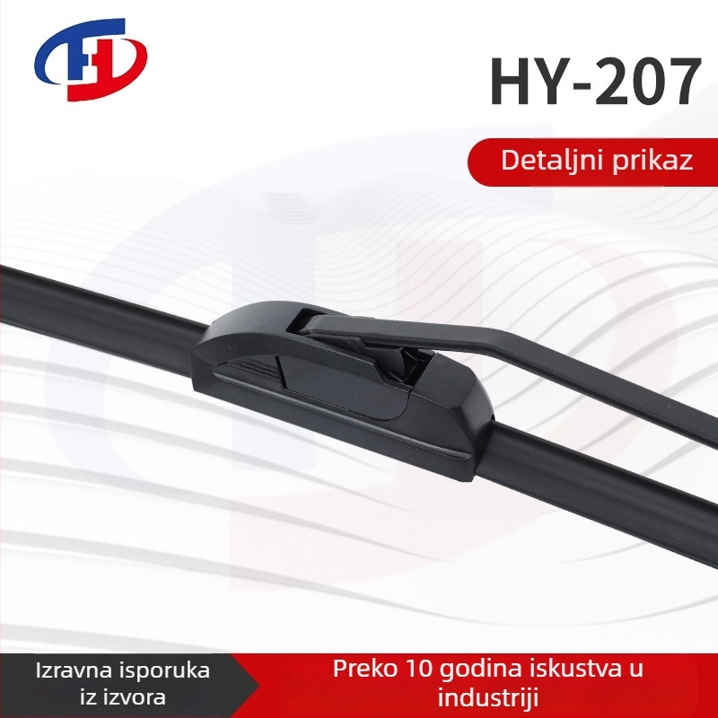 Brisač bez okvira, dvostruka gumena traka (180° ugao brisanja, 24V, materijal klase A, X6)