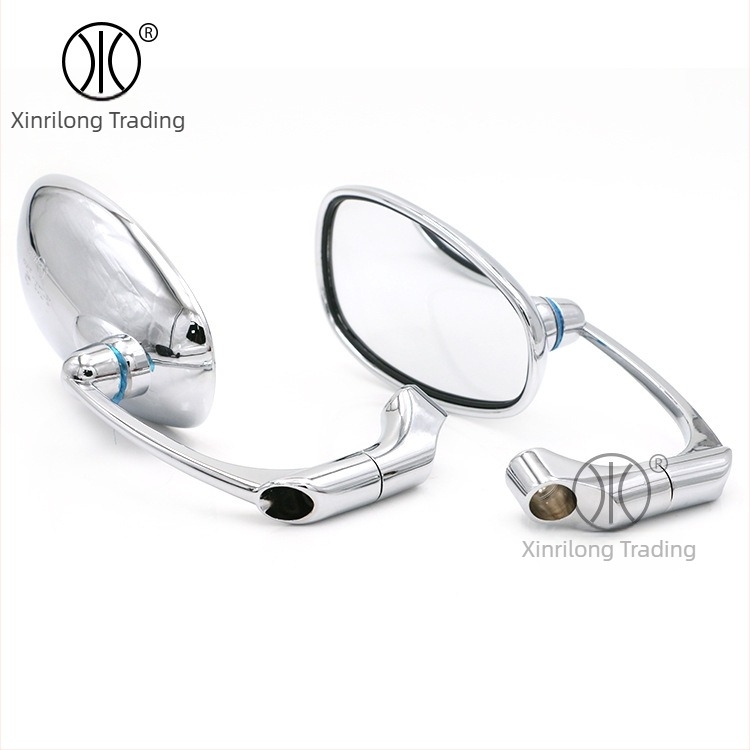 HP-J003 motociklistički retrovizor, ravno ogledalo, 12V, kućište od ABS+aluminijske legure, staklena leća, kompatibilno s upravljačima promjera 8mm ili 10mm