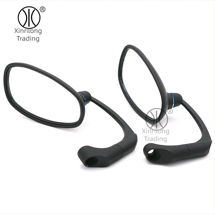 HP-J003 motociklistički retrovizor, ravno ogledalo, 12V, kućište od ABS+aluminijske legure, staklena leća, kompatibilno s upravljačima promjera 8mm ili 10mm