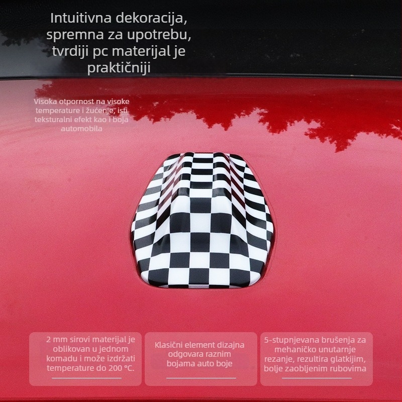 Carlway poklop antene za automobil za BMW Mini U25, dekorativan, samoljepljiva ugradnja, mogućnost prilagodbe