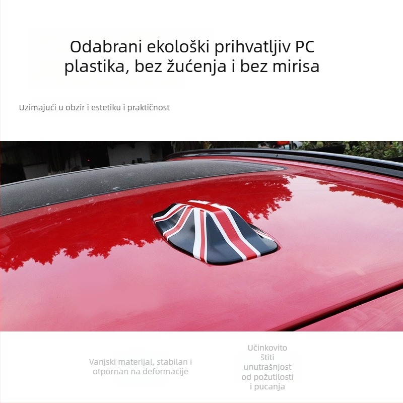 Carlway poklop antene za automobil za BMW Mini U25, dekorativan, samoljepljiva ugradnja, mogućnost prilagodbe