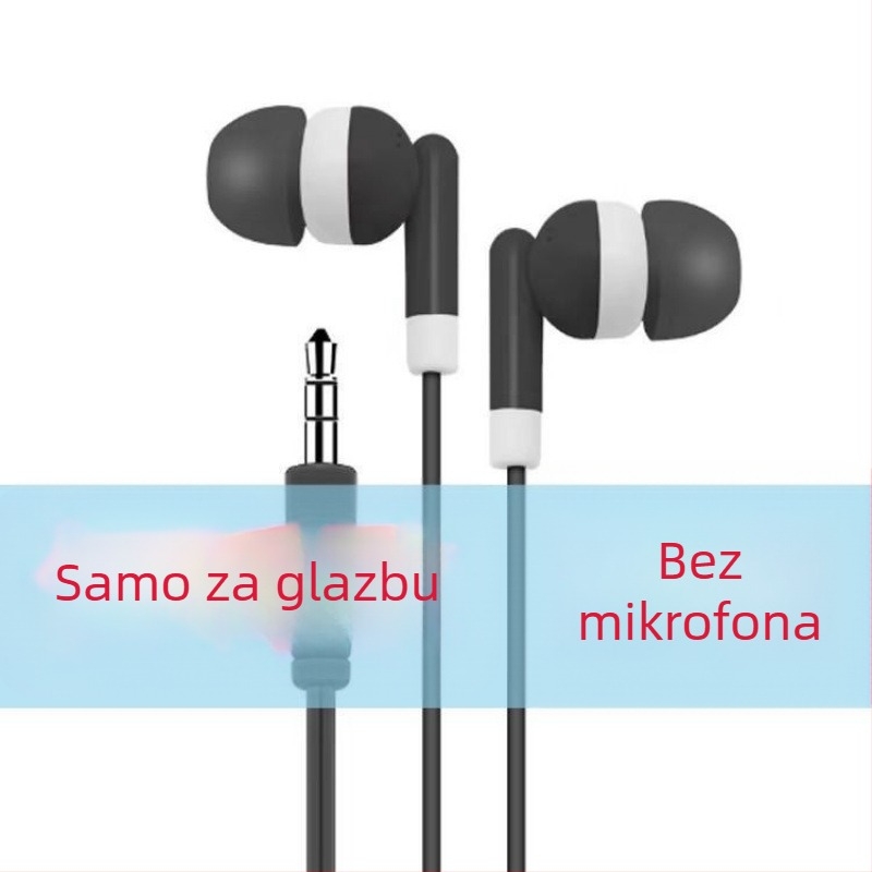 Žične Lavalier slušalice za uho, s kružnim sučeljima i ugrađeni mikrofon – kompatibilno s Xiaomi i Huawei