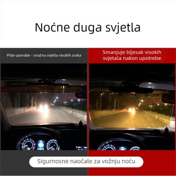 Univerzalni auto vizir protiv zamućenja dan/noć, teleskopskom ugradnjom, aluminijska folija, Toyota kompatibilno