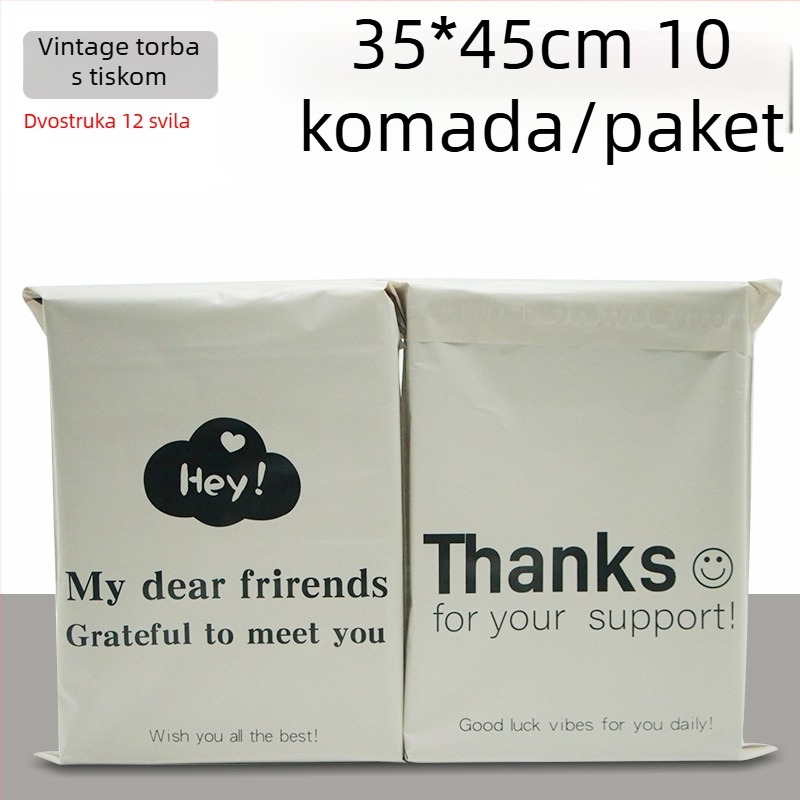 Debljane ekspres vrećice s engleskim otiskom, logotipom, vodootporne, PE pakiranje