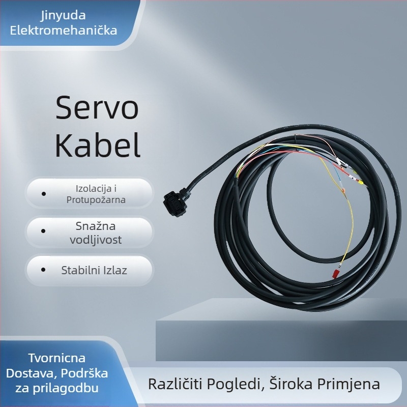 Kabel servo enkoder, bakreno jezgro bez kisika, točan prijenos, raspon -40°C do 105°C, prilagođena duljina, automobilska elektronika