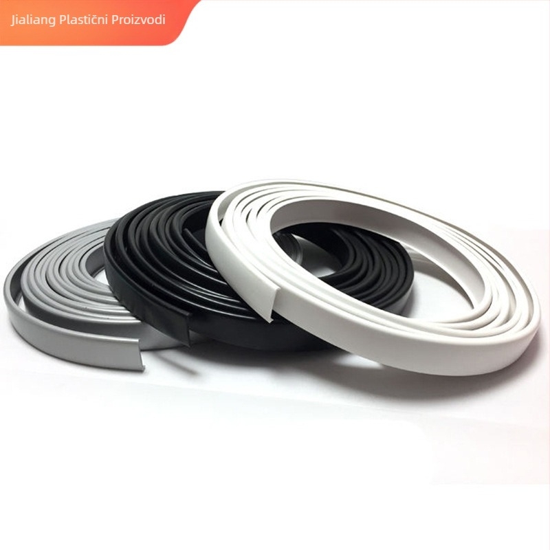 PVC traka za brtvljenje ruba pickleball reketa, U-oblik gumeni brtvni dio, ekstrudirana ravna traka, prilagodljivo