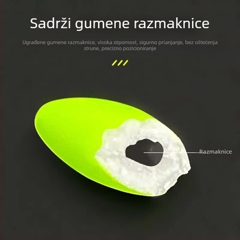Sedmerozvjezdani plovak s nano fluorescencijom, maslinova oblika, tradicionalni ribolov