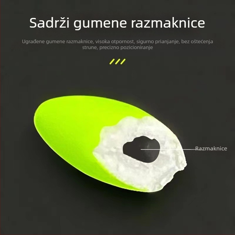 Sedmerozvjezdani plovak s nano fluorescencijom, maslinova oblika, tradicionalni ribolov