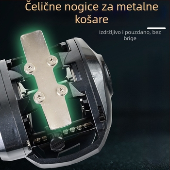 Dalekoodglavni kolut za bacanje s oblikom suze, velika kapaciteta najlina, otporan na morsku vodu, metalna špulja i baza