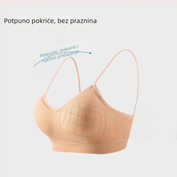 Kefei Nylon grudnjak/tub top, Camisole stil, Gornja potpora, Srednji oblik košarice, Omot prsiju, Ljeto 2024