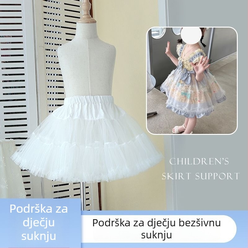 Dječja crinolina bez kostiju, mekani tiul, za princesu haljinu, jesen 2023