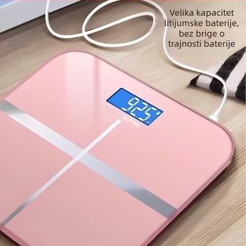 Punjavajuća kućna vaga, visoko precizna digitalna vaga za mjerenje tjelesne masti, pametna vaga za mršavljenje, model 2025