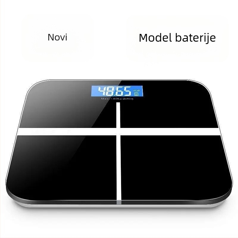 Punjavajuća kućna vaga, visoko precizna digitalna vaga za mjerenje tjelesne masti, pametna vaga za mršavljenje, model 2025