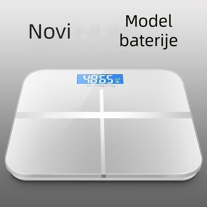 Punjavajuća kućna vaga, visoko precizna digitalna vaga za mjerenje tjelesne masti, pametna vaga za mršavljenje, model 2025