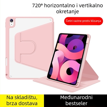 Zaštitni kućište za iPad Pro s 360° rotacijom, ugrađenim stalom, PC materijal, funkcija spavanja, otporno na udarce, otporno na habanje, zaštita od pada, toplinski lisani završetak