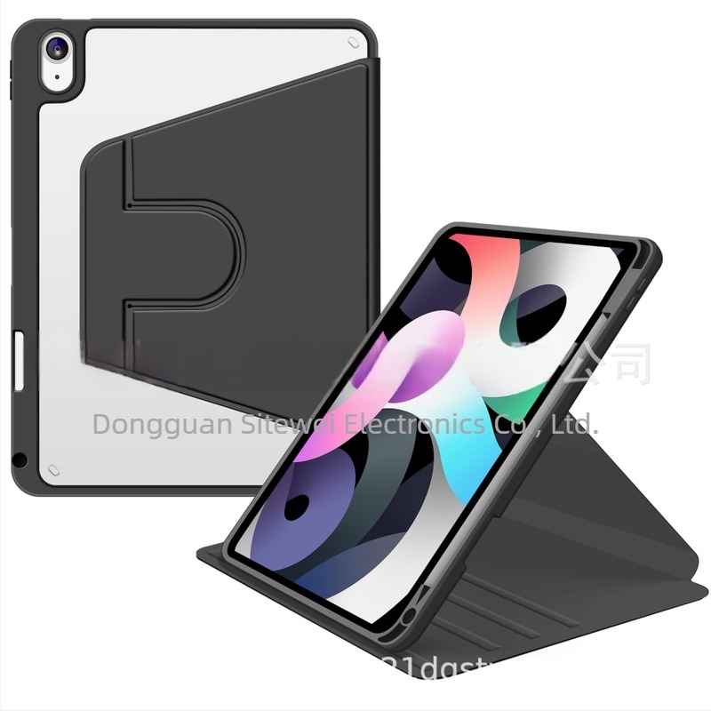Zaštitni kućište za iPad Pro s 360° rotacijom, ugrađenim stalom, PC materijal, funkcija spavanja, otporno na udarce, otporno na habanje, zaštita od pada, toplinski lisani završetak