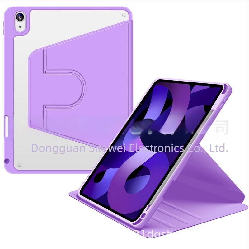Zaštitni kućište za iPad Pro s 360° rotacijom, ugrađenim stalom, PC materijal, funkcija spavanja, otporno na udarce, otporno na habanje, zaštita od pada, toplinski lisani završetak
