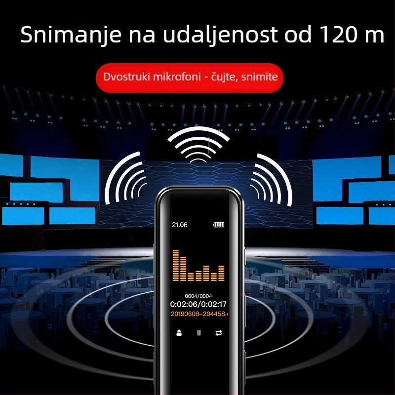 Nobixing G1/G6 profesionalni diktafon s HD redukcijom buke, transkripcija, prijenosni MP3 player