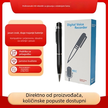 Prijenosni diktofon-pisalo, 5 sati snimanja, SD kartica pohrana, USB 2.0, HD zaslon