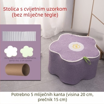 Stolnjak od svile s motivom cvijeća, kvadratni oblik, univerzalni stil