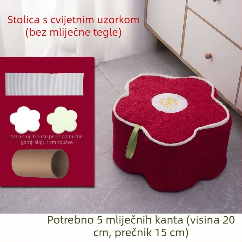 Stolnjak od svile s motivom cvijeća, kvadratni oblik, univerzalni stil