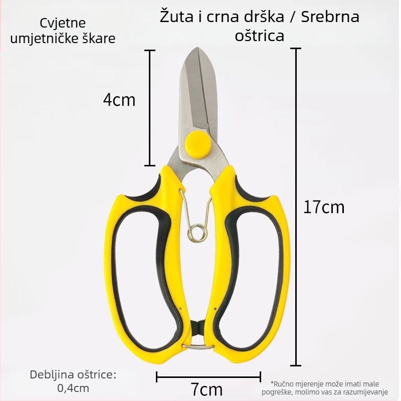 Vrtne škare za podrezivanje cvijeća od nehrđajućeg čelika, za kućnu upotrebu