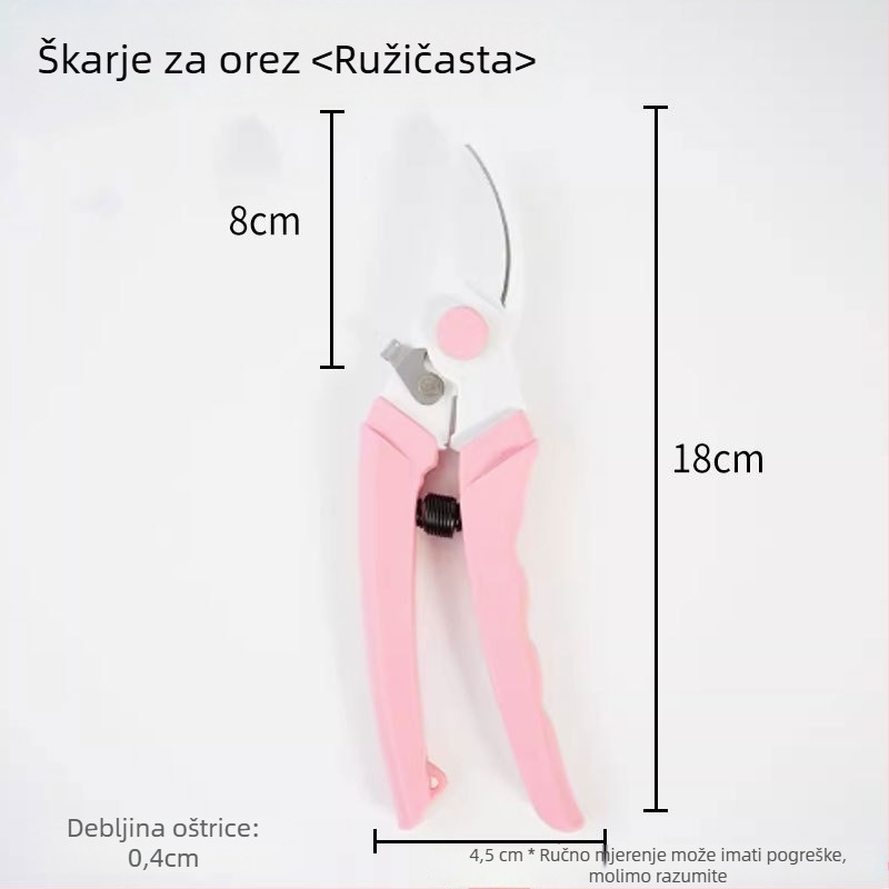 Vrtne škare za podrezivanje cvijeća od nehrđajućeg čelika, za kućnu upotrebu