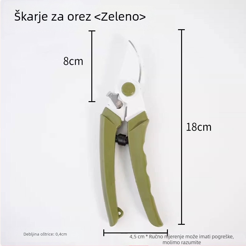 Vrtne škare za podrezivanje cvijeća od nehrđajućeg čelika, za kućnu upotrebu
