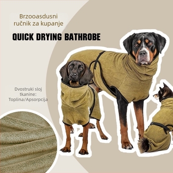 Beitong mikrofiber odjeća za kućne ljubimce s brzim sušenjem, upijajući ručnik za pse i mačke