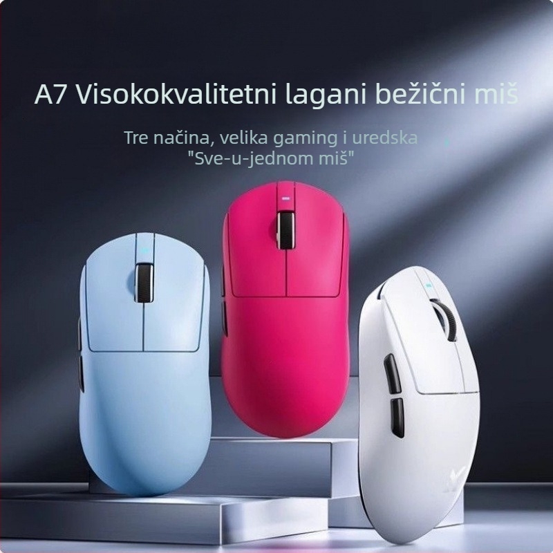 Bežični gaming miš s tri načina, Bluetooth, model A7, 42000dpi