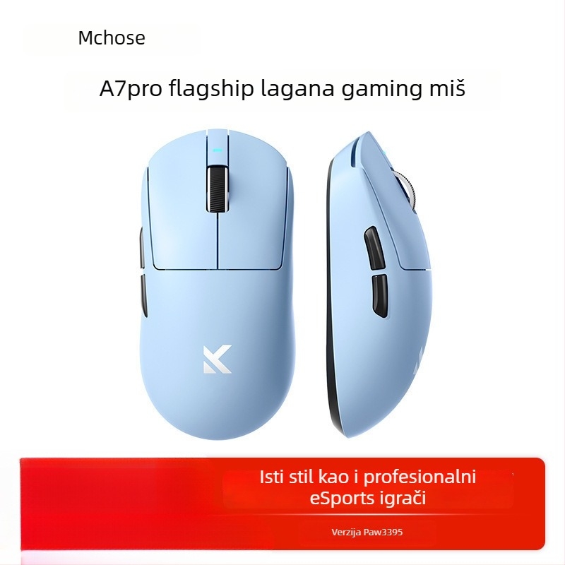 Bežični gaming miš s tri načina, Bluetooth, model A7, 42000dpi