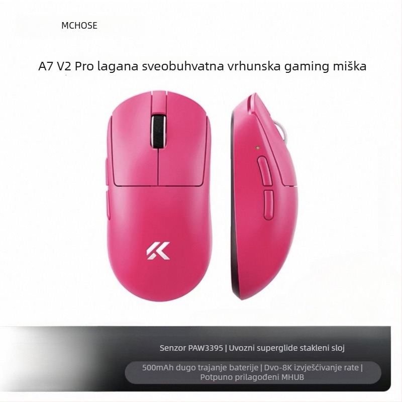Bežični gaming miš s tri načina, Bluetooth, model A7, 42000dpi