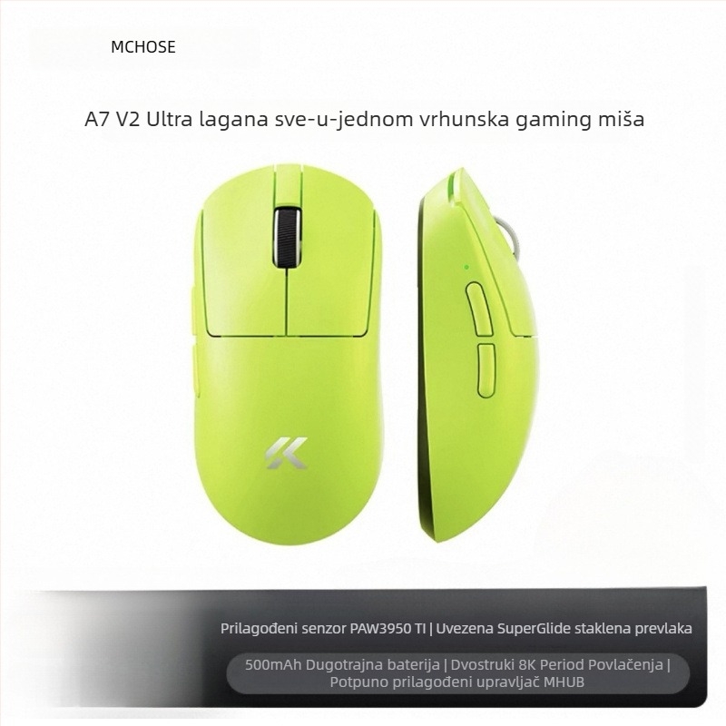 Bežični gaming miš s tri načina, Bluetooth, model A7, 42000dpi