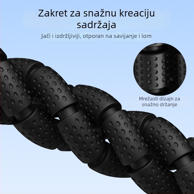 Bluetooth omogućeni fleksibilni držač telefona s trokutastim stativom za GoPro i DJI Osmo – univerzalna kompatibilnost, materijali ABS/silikon/5053 aluminij