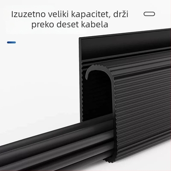PVC kabelski kanal za stol bez bušenja, površinsko montiran organizator za kablove i kutija za kablove