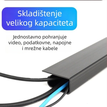 PVC kabelski kanal za stol bez bušenja, površinsko montiran organizator za kablove i kutija za kablove