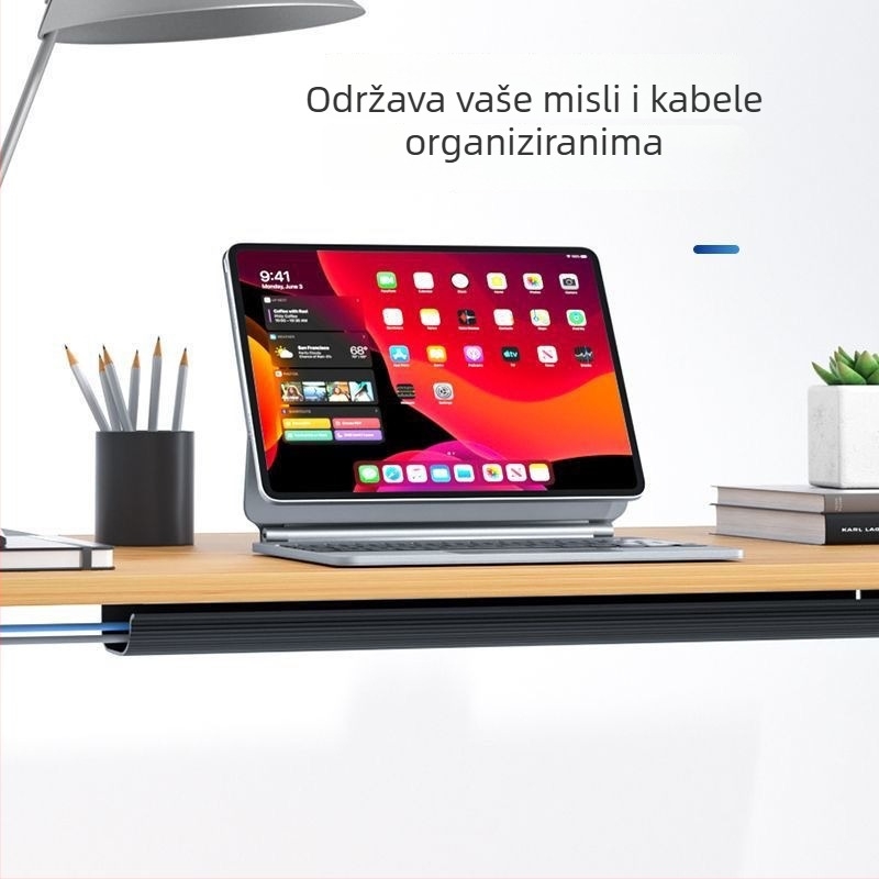 PVC kabelski kanal za stol bez bušenja, površinsko montiran organizator za kablove i kutija za kablove