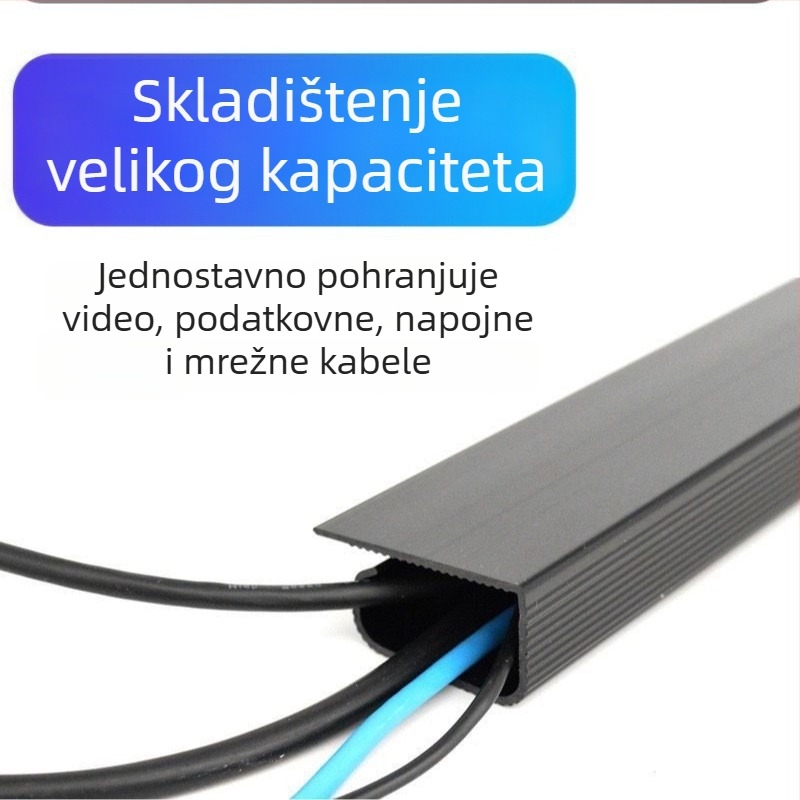 PVC kabelski kanal za stol bez bušenja, površinsko montiran organizator za kablove i kutija za kablove