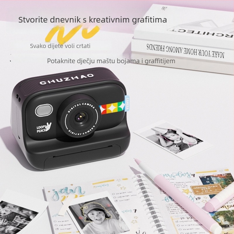 Dječja Polaroid digitalna kamera S9 s CMOS senzorom 1.0/2.3", 8 MP, 1280x1024, 2.3" HD LCD