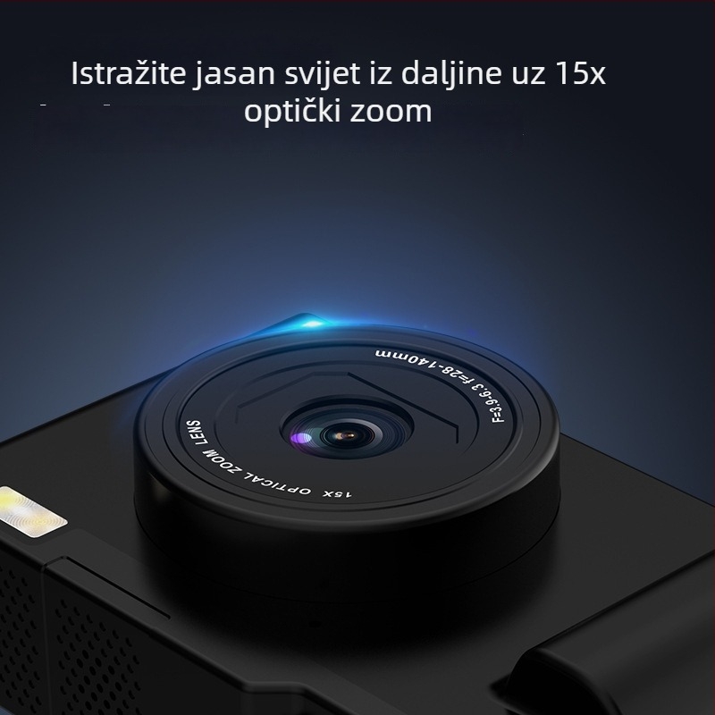 Prijenosna WiFi kamera s dvostrukim CMOS senzorom, 1/1.8'' senzor, 2,4'' LCD zaslon, TF kartica, USB 2.0