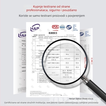 Plesne cipele za djevojčice - gornji dio platna, potplat od kože, prozračné, lagane, za balet i latino ples