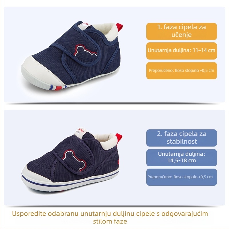 Carter Rabbit cipelice za bebe i malu djecu – prozračni gornji dio od mrežice, mekana potplata, Velcro kopča, 12–36 mjeseci