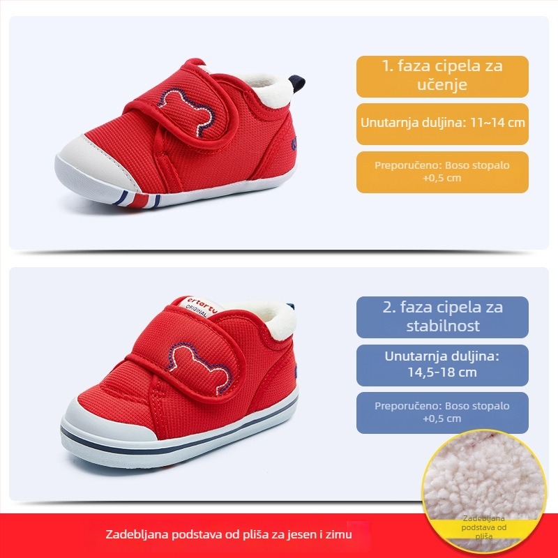 Carter Rabbit cipelice za bebe i malu djecu – prozračni gornji dio od mrežice, mekana potplata, Velcro kopča, 12–36 mjeseci