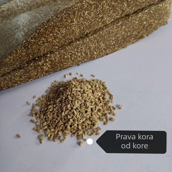 Ženske kožne papuče sa zatvorenim prstima i korkovim đonom, ležerni stil, ravna potplat 0–3 cm