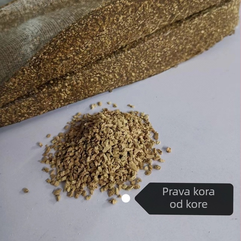 Ženske kožne papuče sa zatvorenim prstima i korkovim đonom, ležerni stil, ravna potplat 0–3 cm