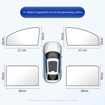 Univerzalni magnetski zaštitnik za prozore automobila – tekstilna zaštita od sunca i topline