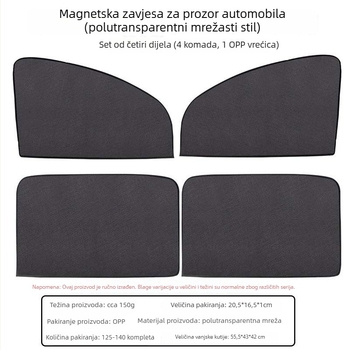 Univerzalni magnetski zaštitnik za prozore automobila – tekstilna zaštita od sunca i topline